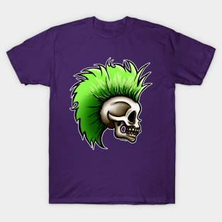 Punk Skull (Green Version) T-Shirt